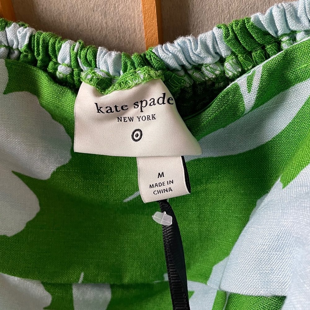 Kate Spade x Target Classic Rose Linen Top M & Fit Flare Midi Skirt M NWT Set - Picture 12 of 17